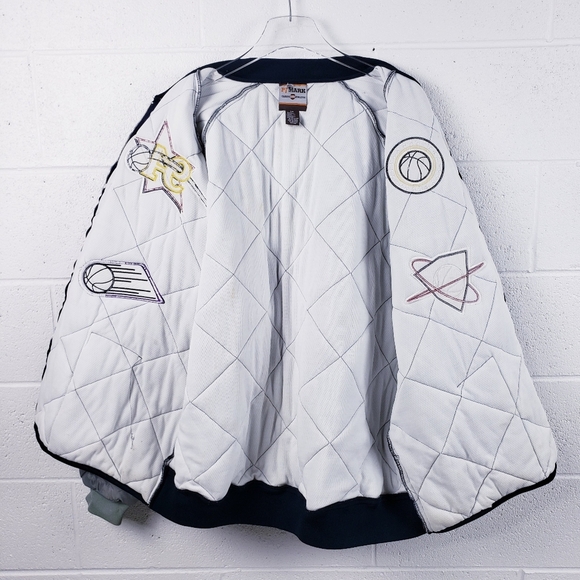 VIntage 90's PJ Mark Classic Athletic NBA Logo Quilted Puffer Jacket Size 2XL - Picture 11 of 16
